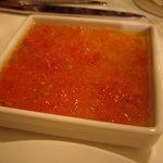 表参道バンブー - トマトとオリーブオイルなどのパン用ソース