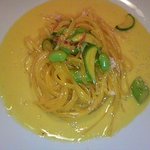 アユート - 生ハムと緑野菜のクリームリングイネ