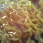 盧山 - カレーラーメン　麺アップ