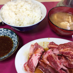 大和食堂 - 上肉600円＋ご飯、味噌汁150円