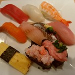 廻鮮魚廣水産 - 【2017.2.3(金)】Ａランチの握り10貫