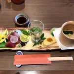 Hamanakounagi Unataka - ひつまぶしミニ懐石
                        前菜の盛り合わせ