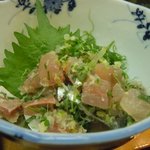 麻布 魚治鮨 - 鯵のたたき