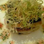 ローズマリー - ランチ 1500円 の鱸のポワレと焼きリゾット 香草入りトマト・ソース
