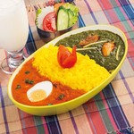 インド料理夢タージマハール吉祥寺 - ダブルカレーライス