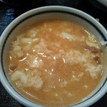 麺匠 くすがみ - 〆はご飯をつけ汁に入れて