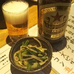 Matsukichi Shouten - 中瓶ビール＋お通し