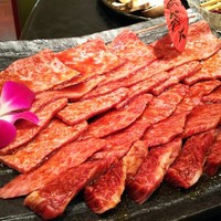東京焼肉 平城苑 浅草総本店 - 上撰赤身の炙り/和牛特上カルビ/和牛厳選部位/厚切り特上ハラミ