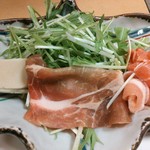 銀座八丁 - 水菜と豚肉