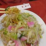 中華菜館 福壽 - 麺上げ