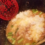 絶頂ラーメン - 「絶頂台湾まぜそば」を最後は追い飯で♪