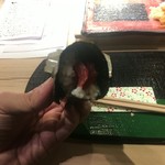 第三春美鮨 - 海苔は最高級の浅草海苔。鉄火巻
