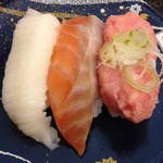 独楽寿司 - 人気３種盛り。