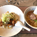 ままらん - XO醤炒め丼とラーメン。