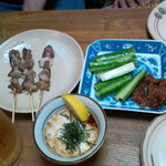 すなズリ・もろきゅう・山芋