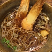 日本橋 蕎ノ字 - かけそば 筍天入り