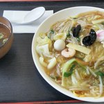 インター食堂 - 2017.02　五目あんかけやきそば