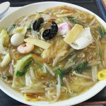 インター食堂 - 五目あんかけやきそばアップ