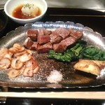 車屋 別館 - [料理] フィレステーキ (完成) セット全景♪ｗ