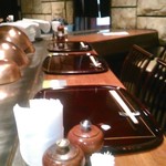 車屋 - [内観] カウンター席 (テーブルセッティング)