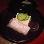 日本料理 三嵋 - 吸物鮭の葛打ち