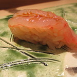 ひらまつ - 本日一番！甘エビの昆布締め