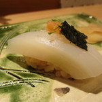 ひらまつ - 握り①　墨烏賊