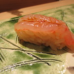 ひらまつ - 握り③　甘エビ昆布締め