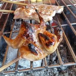 鎌田鳥山 - 「うずら」、焼き上がり