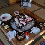 鎌田鳥山 - 席全体の様子