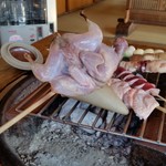 鎌田鳥山 - 「うずら」、焼く前