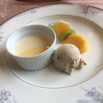 特選近江牛レストラン ティファニー - デザート　栗のアイス