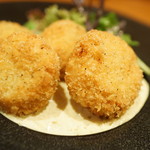 裏参道牛肉店 - 生ホタテフライ