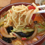 Ramen Daichi - 《トマト麺》820円
                        中太麺
                        2017/1/28