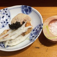 鮨 なかがわ - （白魚 + 鮟肝 + キャビア） + クリスタルソルト