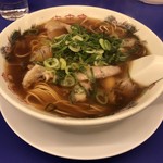 来来亭 - ラーメン（背脂無し＋麺固め＋シャーシュー脂身）_2017年2月