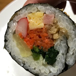 Kimuchi kan - 【2017年02月】恵方巻の断面、これは普通におかずとして食べたのでカットしてます。