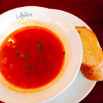 カフェ ラ・ボエム - スープとバゲット