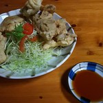 こつこつ庵 - とり天です。熊本のスーパーで買うとり天とはやっぱり少し違います。