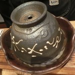 個室焼肉匠 - 中に何が入ってるの？？？炙りホルモン690円。