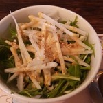麺線屋formosa - セットのサラダは、水菜とだいこん