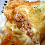 チャベリータ - 魚とライス入りタコスのオーブン焼きの中！