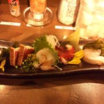 くずし割烹 肴屋八兵衛 - 2017.01刺し盛り三種