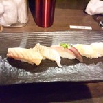 くずし割烹 肴屋八兵衛 - 2017.01寿司５貫