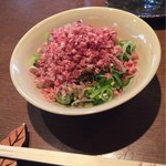 根津 釜竹 - ねぎかつお　350円