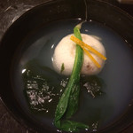 懐石料理 はし本 - 蛤のしんじょ うぐいす菜