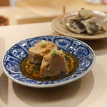 日本橋蛎殻町 すぎた - アンキモと牡蠣の味噌漬け