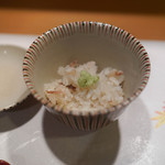 新ばし 星野 - 鯛の飯蒸し