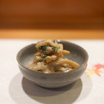 新ばし 星野 - 大根、キュウリ、牡蠣のなます