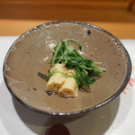 新ばし 星野 - ゆば、水菜のお浸し